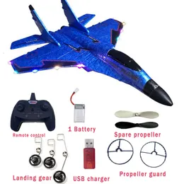 Electric/RC Aircraft Tk RC aircraft Migoyan fighter SU Model aircraft foam electric Radio-controlled aircraft toy adult boys children aircraft glider 230619