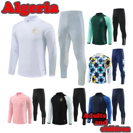 2023 2024 Algeria Tracksuit Mahrez Soccer Jerseys Men Kids 22 23 24 Algerie Bounedjah Survetement De Foot Feghoul Sportswear Trainingsds S-2XL