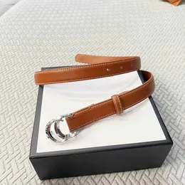 Cintura in pelle di design di lusso Larghezza 2,5 cm Classic Vintage Jeans donna Accessorio per abito Cintura sottile Cintura moda donna di alta qualità all'ingrosso