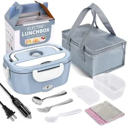 Lunchboxen, Taschen, 2-in-1, Zuhause, Auto, LKW, Mini-Reisbox, Heizung, elektrische Lunchbox, tragbarer Dampfgarer, Lebensmittelbehälter, Thermoboxen, Büro, Reiseset 230617