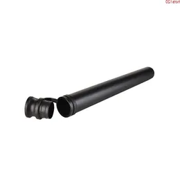 50 pz/lotto 110mm Nero PP Plastica Doob Tubo/Giunto Per Lo Stoccaggio di Sigari Può Logo Personalizzato imballaggio del sigaro tubehood qty Mnfuo