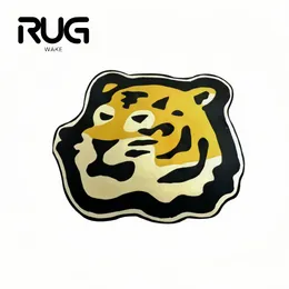 RugWake HUMAN MADE Tiger Carpet INS Style Floor Mat Fish Rug Home Living Room Carpets Bedroom Footcloth Decoration