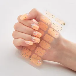 Nagelklistermärken mönstrade naglar med kreativa polska wraps DIY -folie Designer Accesoires Nailart Sticker