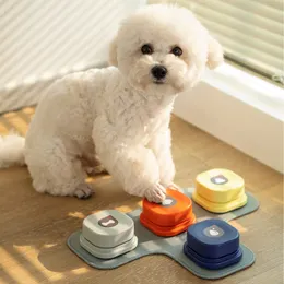 犬の訓練服従ミーフン犬のボタンセットマットステッカーペットトークトレーニング可能で録音可能なコミュニケーションボーカライズされた音声トイクリッカー230617