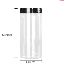 20 stks 500 ml lege transparante ronde plastic display pot clear cosmetische zalfpotje balsem container sample packaginggood aantal Swljg