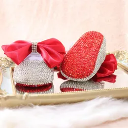 First Walkers Dollbling Jewelry Rhinestone Festive Baby Girl Bling Red Bottom Kids Pretty Casual Prewalker Soft Sole Cute Shape Shoes