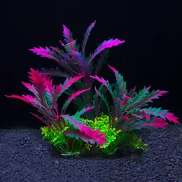 Decorations Artificial Underwater Plastic Plants Aquarium Fish Tank Aquatic Fake Shrub Green Water Grass Viewing Simulation Decoration 230619