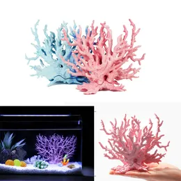 Dekorationer undervattens konstgjorda falska korallvattenväxter landskap fiskstank simulering akvarium dekoration familj mikro ornament 230619