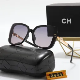 Neue Designer-Sonnenbrille für Damen und Herren, Perlenmodell, Brillen, spezielle UV-400-Schutzbuchstaben, Doppelstrahlrahmen, Outdoor-Design, hochlegierte Damen-Sonnenbrille 2634