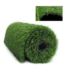 Trädgårdsdekorationer 1,5 cm tjocklek Artificiell gräsmatta Fake Turf Grass Mat Landscape Pad Diy Craft Outdoor Floor Decoration Drop 230619