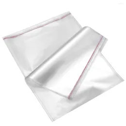 Embalagem para presente OMZ 100 unidades 30 X 40 cm Sacos plásticos transparentes Aderência Descasque e sele embalagem forte Autoadesivo para biscoito de sabão de padaria