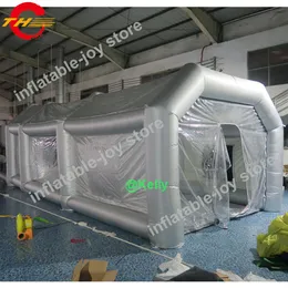 outdoor giant inflatable spray booth for inflatable mobile paint tents car painting inflatable paint booth to door242A