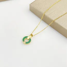 Collier femme de luxe collier femme parti pendentif diamant en acier inoxydable colliers en or rose chaîne en argent avec pendentifs bijoux cadeau collier en or