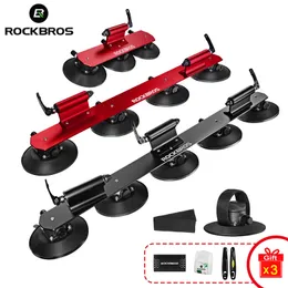 Bike Frames ROCKBROS Vacuum Suction Roof Top Rack for Car MTB Bicycle Sucker Roof Road Mountain Universal Holder 230619