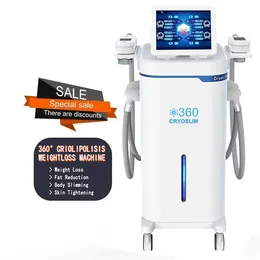 360 Gradi Cryolipolysis Cryo Body Slimming Machine Cellulite Reduction Fat Freezing Cryolipolysis 4 Maniglie Vacuum Weight Loss Body Shaping Device Salon spa use