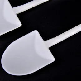 5000pcs Top Disposable Potted Pure Black White Ice Cream Scoop Shovel Small Potted Flower Pot Spoon Free Shipping