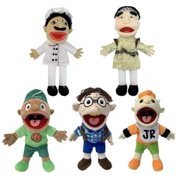 꼭두각시 게임 Jeffy Hand Puppet Plush 인형 Coby Chef Prince Joseph Junior Finger Muppet Plushie 장난감 소프트 입상 선물 아이를위한 230617
