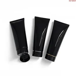 200ml Black Glossy Cosmetic Soft Tube Travel Makeup Squeeze Sub-bottling Refillable Packaging Containers Lotion Hose 30pcs/lothigh qty Pvhfp