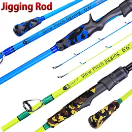 Łódź wędkarska Budefo Jigging Ręk 1,95 m Odlewozwalność Spinning Light Micro brzeg słonej wody łódki PE1 4 60 250G Moc 12 15K 230619