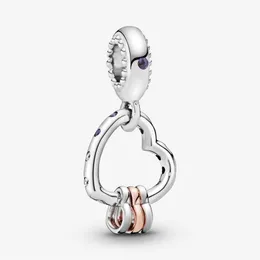 새로운 도착 925 Sterling Silver Heart 가득한 마음의 매력적 매력을 맞추고 오리지널 유럽 매력 팔찌 패션 보석 액세서리 199L