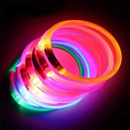 Dog Collars Leashes Led Usb Collar Night Safety Lighting AntiLost Luminous Charge Pet Puppy Flash Accessories 230619