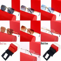 Hot style mens sunglasses women designer sunglasses men carti glasses man fashion luxury brand eyeglasses outdoor Adumbral eyewear with box rimless sunglasses