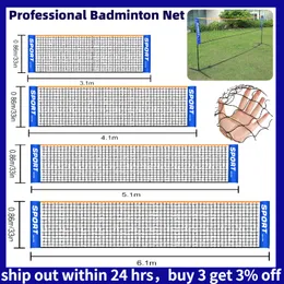 Andra sportartiklar 3.14.15.16.1m Professionell Sport Training Standard Badminton Net Volleyball Net Easy Setup Outdoor Tennis Mesh Net Practice 230619