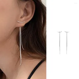 Dangle Earrings Light Luxury Back Hanging Long Tassel Drop Earring Women Korean Design Ear Line Female Jewelry Pendientes De Mujer Modernos