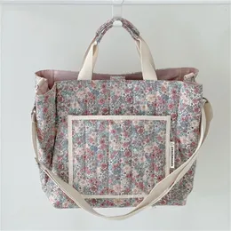 Berço rede ins estilo coreano floral bolsa mãe e bebê grande capacidade multifuncional portátil ombro mamãe 230619