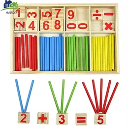 1conjunto Figura Blocos Contando Varas Educação Brinquedos de Madeira montessori Matemáticos crianças aprendendo brinquedos educativos Crianças Presente323v