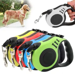 Dog Collars Leashes 3m5m Durable Leash Automatic Retractable Nylon Cat Lead Extension Puppy Walking Running Roulette For Dogs Pet Products 230619