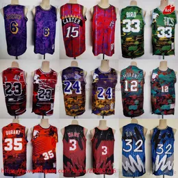 35 Kevin Vince Durant Carter Rabbit Year Jersey Hip Hop Style 12 Ja Morant Dwyane Larry Wade Bird James Jerseys Fashion Camo