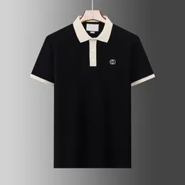 ドロップシップファッションデザイナーメンズポロシャツ男性半袖 Tシャツオリジナルシングルラペルシャツジャケットスポーツウェアジョギングスーツ M-3XL #6620