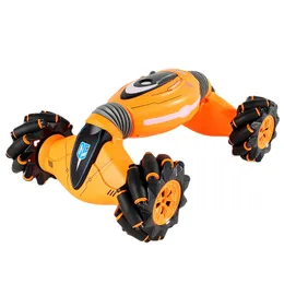 Carro de acrobacias com controle remoto grande, indução de gestos, torção, carros off-road, veículo, música leve, drift, dança, condução lateral, brinquedos RC