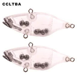 Baits Lures CCLTBA 10PCSLOT Rattle VIBE Unpainted Blank Lure 6.5cm 10g Blank VIB Bait Fishing Tackle for DIY 230619