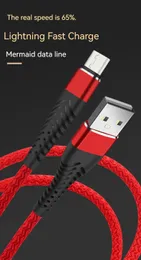 Typec Micro USB 3A fast charging cable braided rope