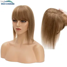 Rich Choices 7 x 13 cm Echthaar-Topper-Mechanismus, Seidenbasis-Haarteile, Perücken, Clip-in-Haar für Frauen, natürliches Haarteil L230520
