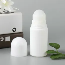 Vit plastrulle på flaskan påfyllningsbar deodorant flaska Essential Oil Parfymflaskor DIY Personliga kosmetiska behållare
