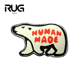 RugWake HUMAN MADE Polar Bear Carpet INS Style Floor Mat Rugs Home Living Room Bedroom Footcloth Decoration