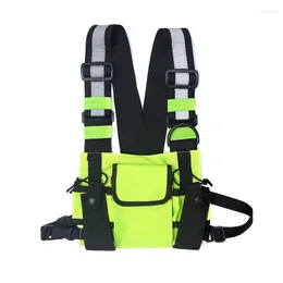 Waist Bags Functional Tactical Chest Bag For Men Fashion Hip Hop Vest Streetwear Pack Unisex Black Rig