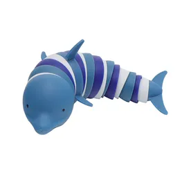 Wholesale ocean shark dolphin decompression decompression fun toys children's puzzle science teaching furry slugs