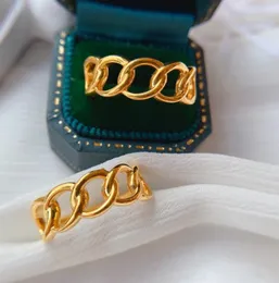 Band Rings 100 Real Gold 999 Rings 24 K Pure Jewelry Chains Wedding Fine Jewerly 5d liten storlek 4.5 230620