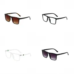 Gafas de diseñador de conducción maduras gafas de sol para hombre protección UVA distintivas gafas sol mujer gafas de sol cuadradas de rayas de marco grande para mujer vestido PJ093 C23