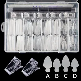 Другие предметы Fili Nail Flom Set Dual -Form Art Tools Pen Gel Clips French Silicone Sticker Kit для Top 230619