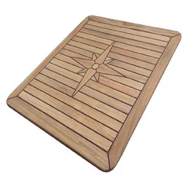 Quadratische Teak-Cockpit-Tischplatte für Boote, 650 x 650 mm/800 x 800 mm, Marine, Yacht, Wohnmobil, Wohnwagen