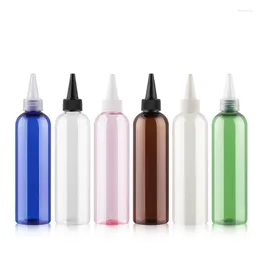 Storage Bottles 250ml X 24 Pointed Mouth Top Cap Plastic Bottle Containers DIY Painting Empty Jam Lotion