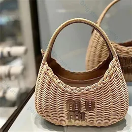 Стиль моды кросс -мешки с блужданием плетеная тканая сумочка