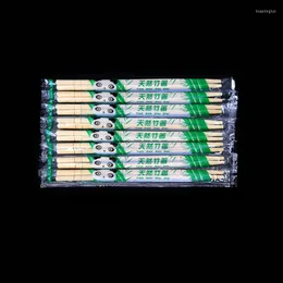 箸50/100/200ペア使い捨て竹の木製レストラン個々のパッケージチョップスティック橋寿司スティックツールウェアセット