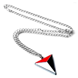 Colares com pingente Uncharted 4 Coastline Triangle Positioning Sign Colar For Men Women Esmalte Metal Chain Fans Party Jewelry