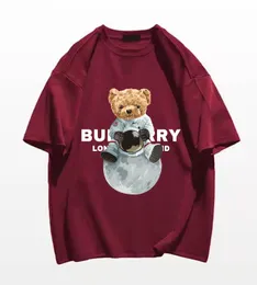 Camisetas masculinas de verão superdimensionadas camisetas femininas de manga curta moda de luxo streetwear estampadas roupas de ginástica de alta qualidade 230620